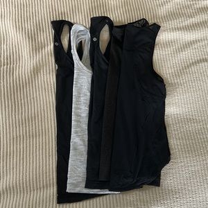 Set of 5 lululemon workout tanks